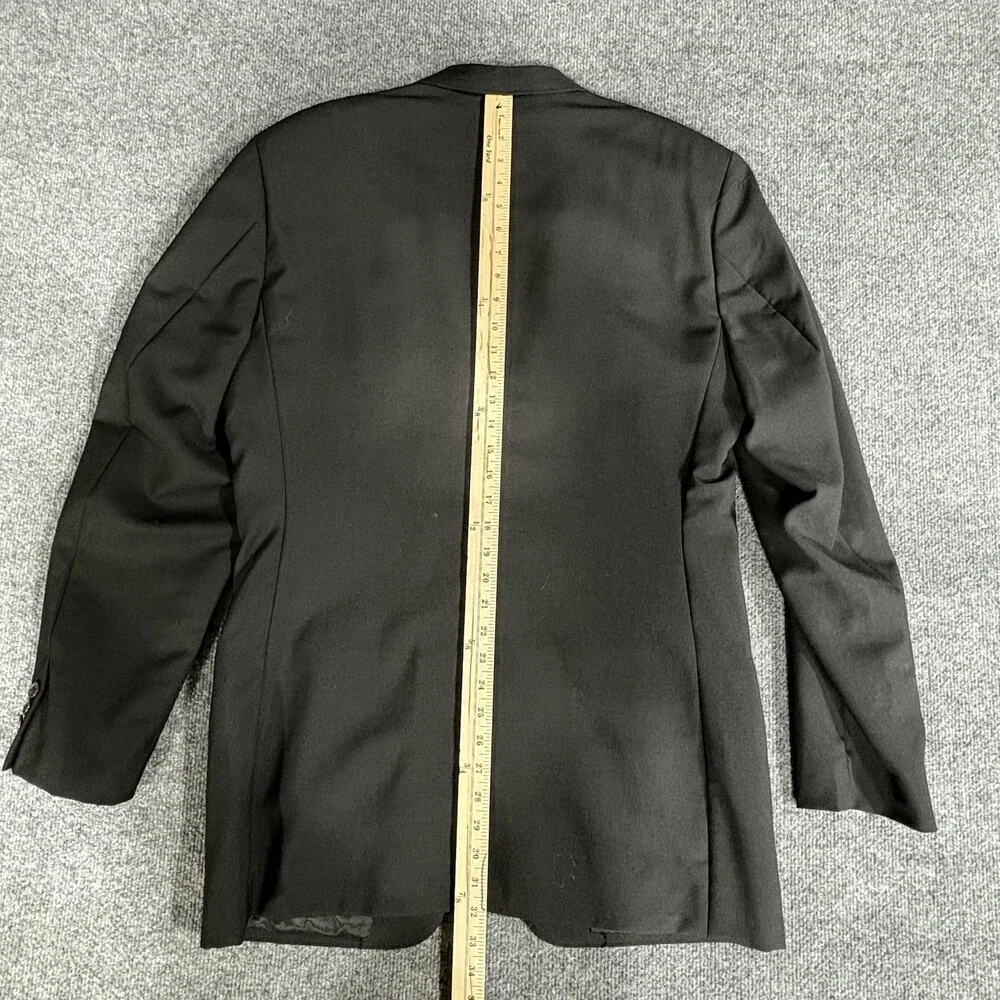 Fitwell Blazer Mens Medium Black Two Button Tailored Suit Jacket Hong Kong